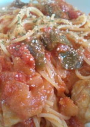 チキントマトパスタ-レシピのメイン写真