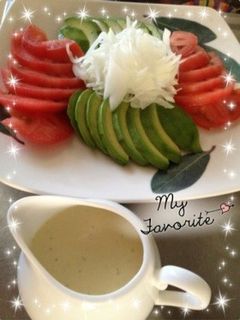 アボカドとトマトのサラダ~クリチソース-レシピのメイン写真