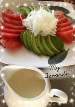 アボカドとトマトのサラダ～クリチソース-レシピのメイン写真