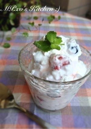 ヨーグルト生クリームde絶品朝ご飯♡-レシピのメイン写真