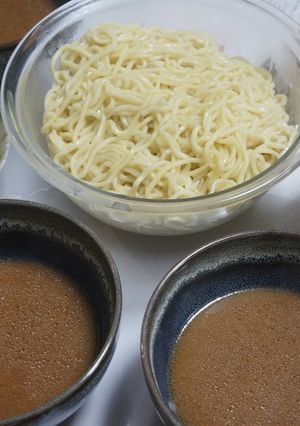 ひき肉入り味噌つけ麺-レシピのメイン写真