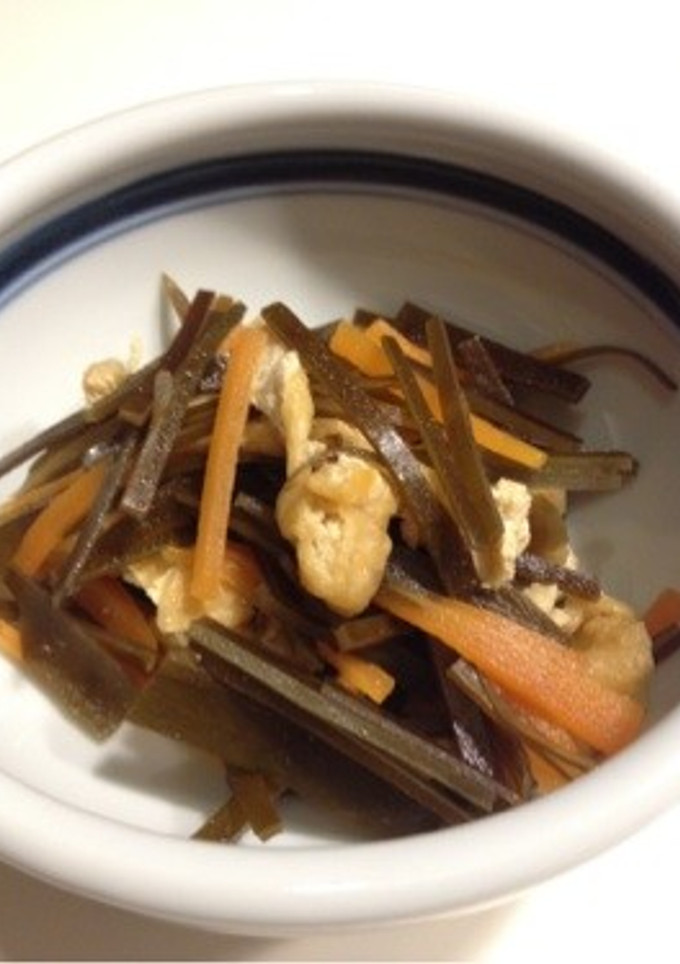 昆布と油あげの煮物-レシピのメイン写真