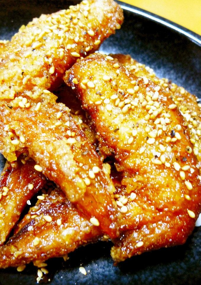 ◆鶏手羽先の唐揚げ（ごま甘辛だれ）◆-レシピのメイン写真