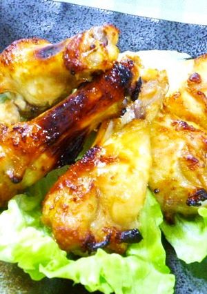 黒酢と塩麹で、簡単コク旨、手羽元焼きっ♪-レシピのメイン写真