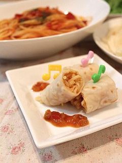 コナモン手巻きで☆パスタも巻いちゃおう☆-レシピのメイン写真