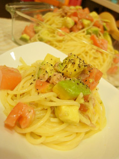 レモン塩で♡アボカドとツナの冷製パスタ-レシピのメイン写真
