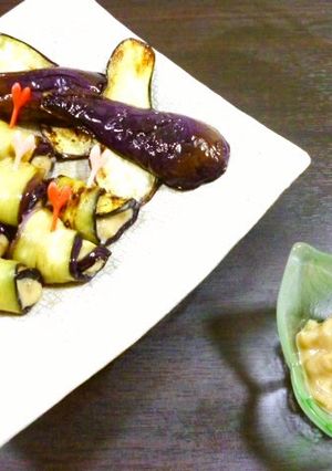 受賞レシピ！　茄子焼き山葵漬け巻き～♪-レシピのメイン写真