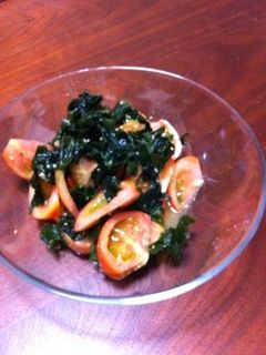 トマトとわかめの酢の物-レシピのメイン写真