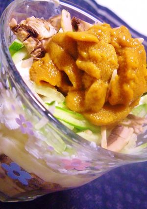 ワイン好きのために・・☆ウニパフェ♪-レシピのメイン写真