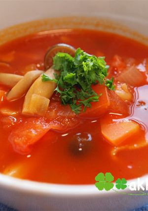 トマト好きさんのためのトマトスープ-レシピのメイン写真