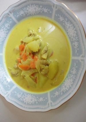 ココナッツミルクで!タイ風グリーンカレー-レシピのメイン写真