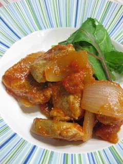 豚ヒレ肉のトマト塩こうじ煮込み-レシピのメイン写真