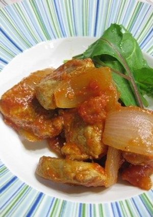 豚ヒレ肉のトマト塩こうじ煮込み-レシピのメイン写真