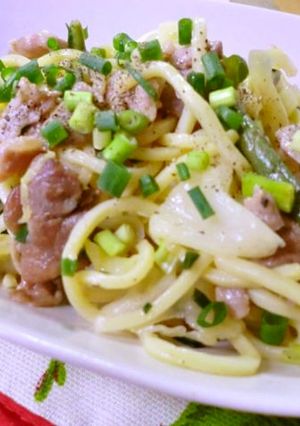 調味料全部小さじ１☆簡単ネギ塩焼きそば-レシピのメイン写真