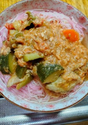 ラタトゥイユのリメイクそうめん-レシピのメイン写真
