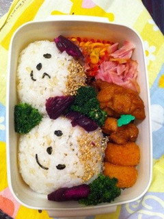 キャラ弁 柴漬けでわんちゃん耳★-レシピのメイン写真