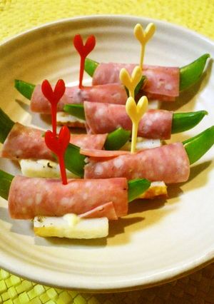 ✿スナップえんどう♬ハム巻きボート✿-レシピのメイン写真