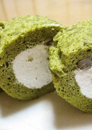 オイルなし★抹茶ロールケーキ-レシピのメイン写真