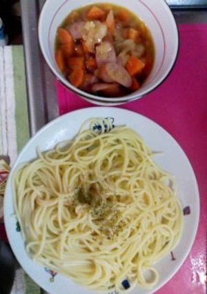 野菜とコンソメのつけパスタ-レシピのメイン写真