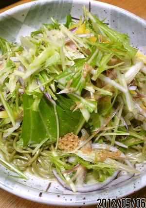 *簡単*おいしい茗荷蕎麦サラダ-レシピのメイン写真