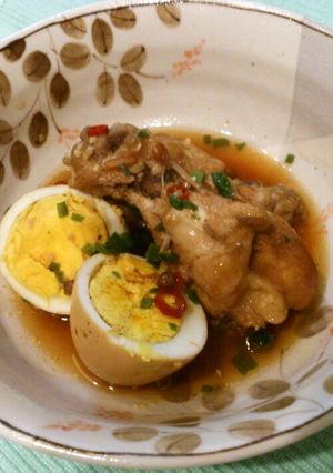 やわらか手羽元＆たまごのお酢煮-レシピのメイン写真