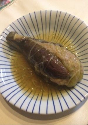 ナスとひき肉の蒸し物・ネギ餡かけ-レシピのメイン写真