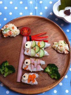 こどもの日☆こいのぼりプレート-レシピのメイン写真
