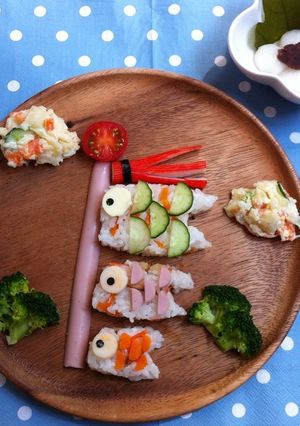 こどもの日☆こいのぼりプレート-レシピのメイン写真