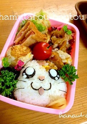 炒飯deハム太郎キャラ弁❤-レシピのメイン写真