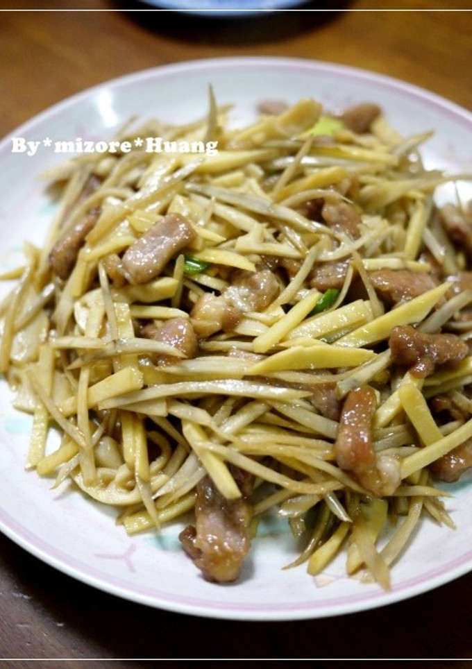 筍と牛蒡と豚肉の炒め物（竹筍牛蒡炒肉絲）-レシピのメイン写真