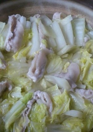 白菜と豚肉の蒸し鍋-レシピのメイン写真