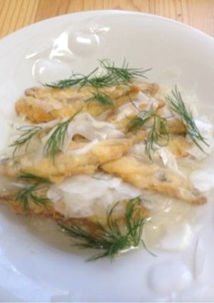 魚屋直伝、新玉ねぎワカサギのマリネ-レシピのメイン写真