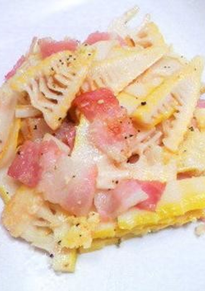 粉チーズ香る♪筍とベーコンのにんにく炒め-レシピのメイン写真