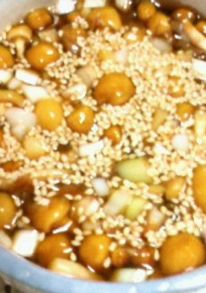 色々合う♪なめこネギ胡麻めんつゆ汁★-レシピのメイン写真