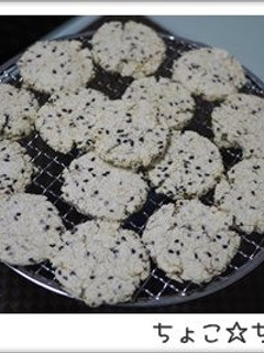 おからと胡麻の塩せんべいもどき-レシピのメイン写真