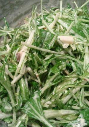 水菜とアンチョビのサラダ-レシピのメイン写真