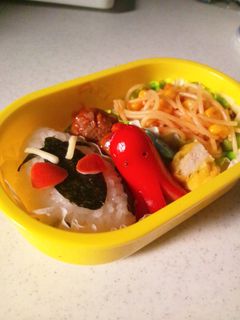 幼稚園キャラ弁☆仮面ライダーフォーゼ-レシピのメイン写真