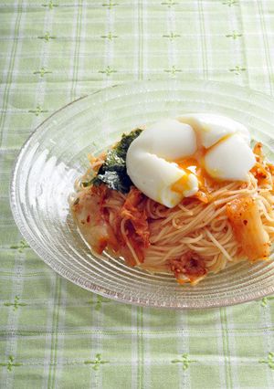 韓国料理キムチ素麺「ギンチビビングッス」-レシピのメイン写真