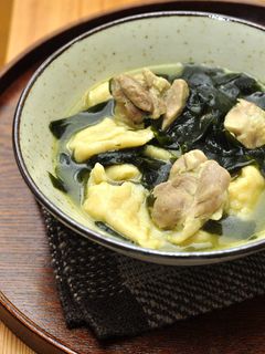 韓国料理ーわかめスープすいとん-レシピのメイン写真