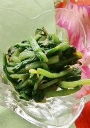 こかぶの茎を、田楽味噌で味付けました-レシピのメイン写真