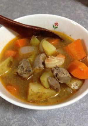 素材を味わう鶏レバーとエビのスープ-レシピのメイン写真
