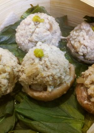 椎茸のカップで餃子☆旨み抜群！-レシピのメイン写真
