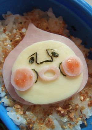 キャラ弁★こびとづかんのカクレモモジリ-レシピのメイン写真