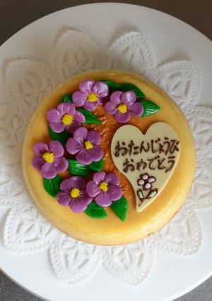 紫色の花（マジパン細工）-レシピのメイン写真