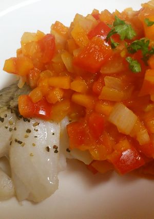 低カロリー　野菜ソースがけ　タラちゃん-レシピのメイン写真