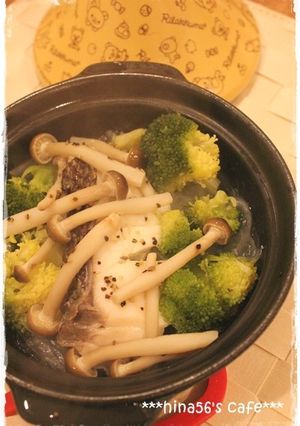 タジン鍋で！白身魚と野菜のシンプル蒸し♪-レシピのメイン写真