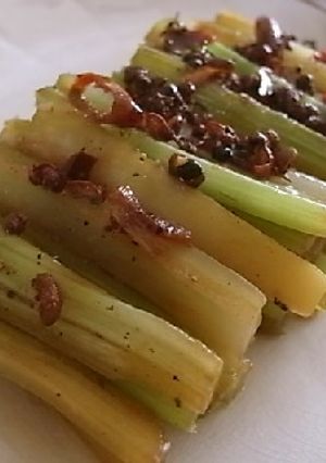 セロリのきんぴら粒山椒風味-レシピのメイン写真