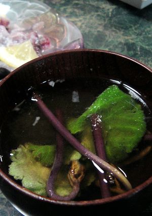 春の野草☆ユキノシタのおぼろ汁-レシピのメイン写真
