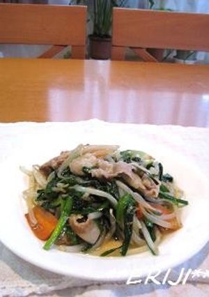 豚肉、モヤシ、ニラのあんかけ炒め～♪♪-レシピのメイン写真
