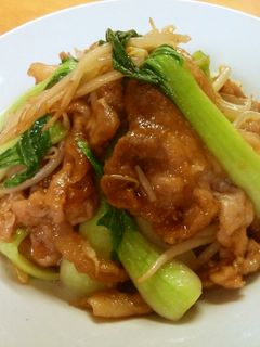 豚肉とチンゲン菜のオイスター炒め-レシピのメイン写真